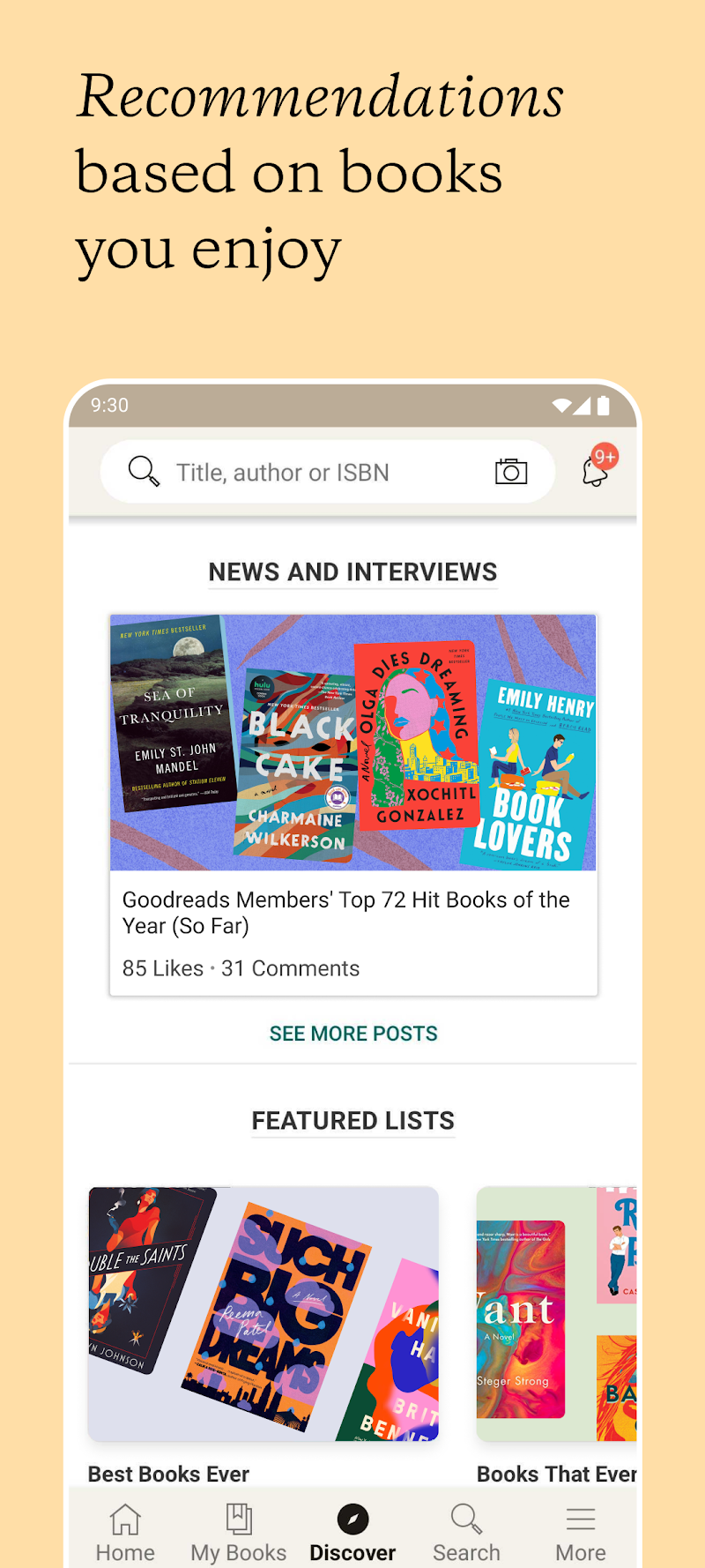 Goodreads: Book Tracker & More APK kitap tarama özelliği