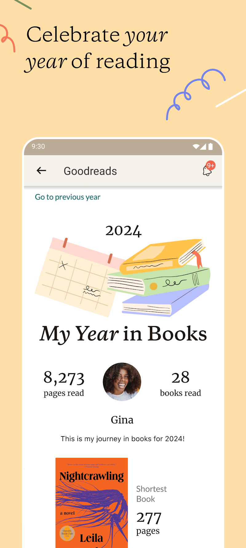 Goodreads: Book Tracker & More okuma hedefi ekranı