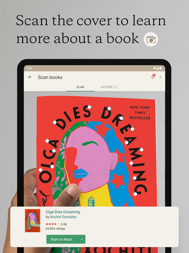 Goodreads: Book Tracker & More ücretsiz indir butonu ekranı