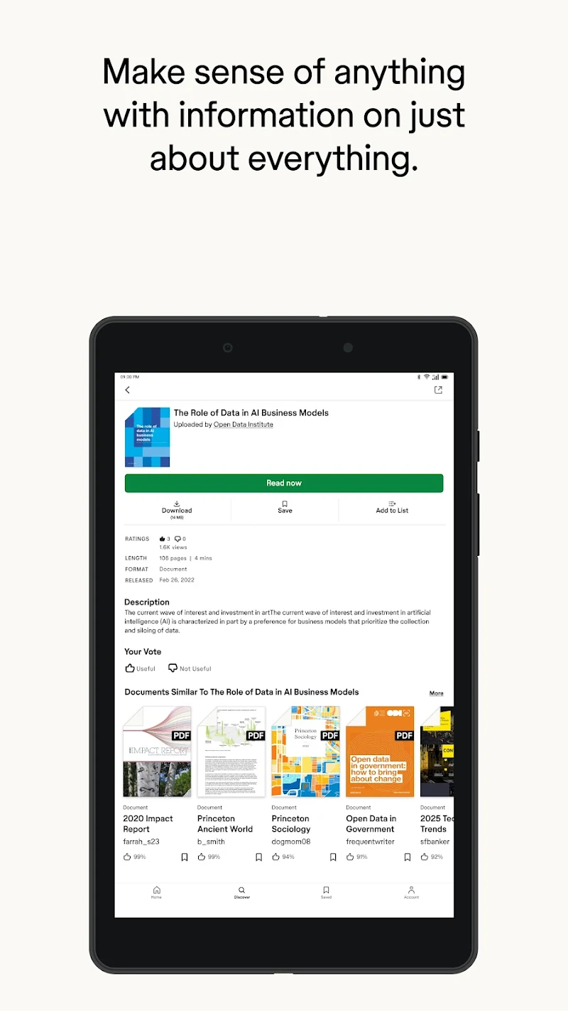 Scribd: 300M+ documents belge indirme işlemi ekranı