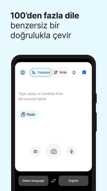 DeepL Translate uygulama ayarları ekranı