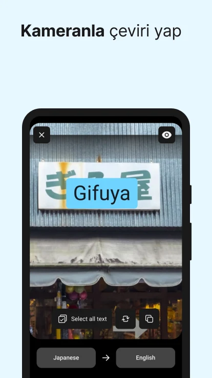 DeepL Translate kamera ile anlık çeviri özelliği