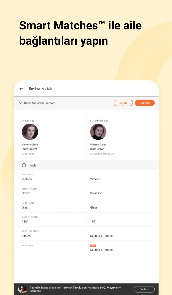 MyHeritage: Aile Ağacı & DNA uygulaması dil seçim ekranı