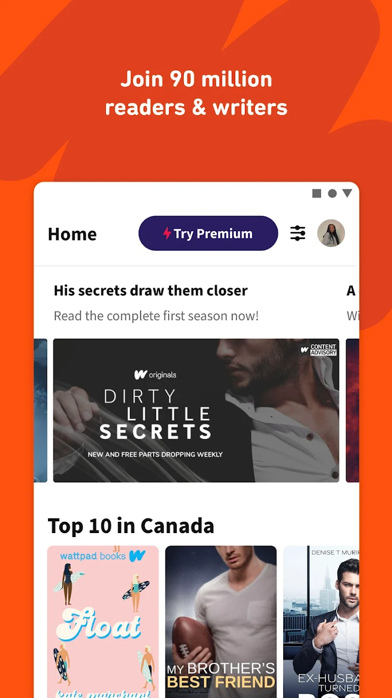 Wattpad Beta APK hikaye okuma modu