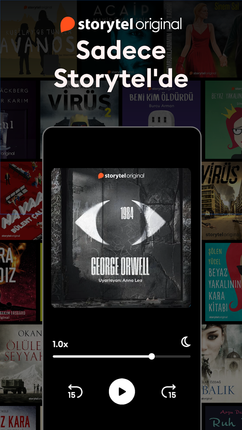 Storytel: Sesli kitap, e-kitap Kids Mode çocuk ekranı