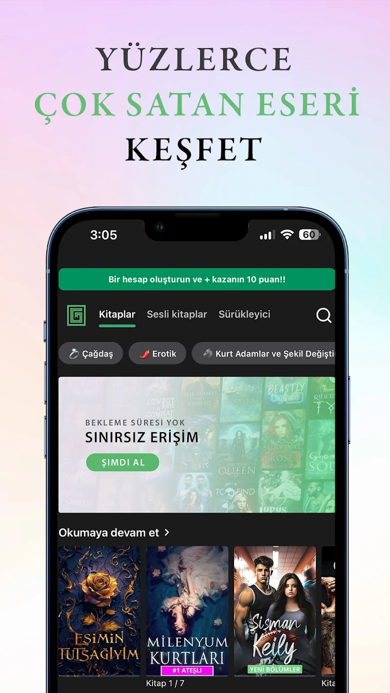 GALATEA: Etkileyici Kitaplar APK ana ekran görüntüsü
