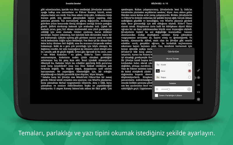 Kobo Books Okuma Uygulaması kullanıcı kitap değerlendirme ekranı