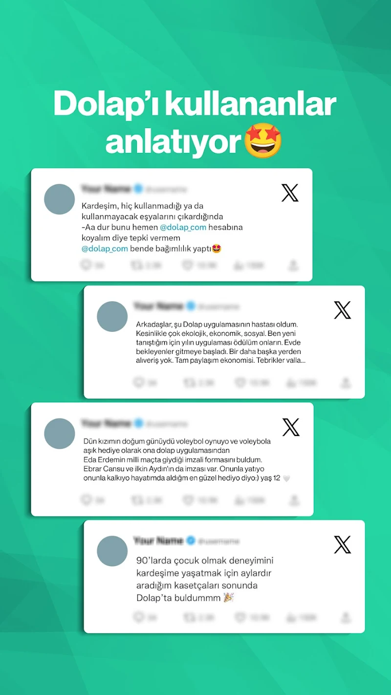 Dolap - İkinci El Alışveriş ürün listeleme ekranı