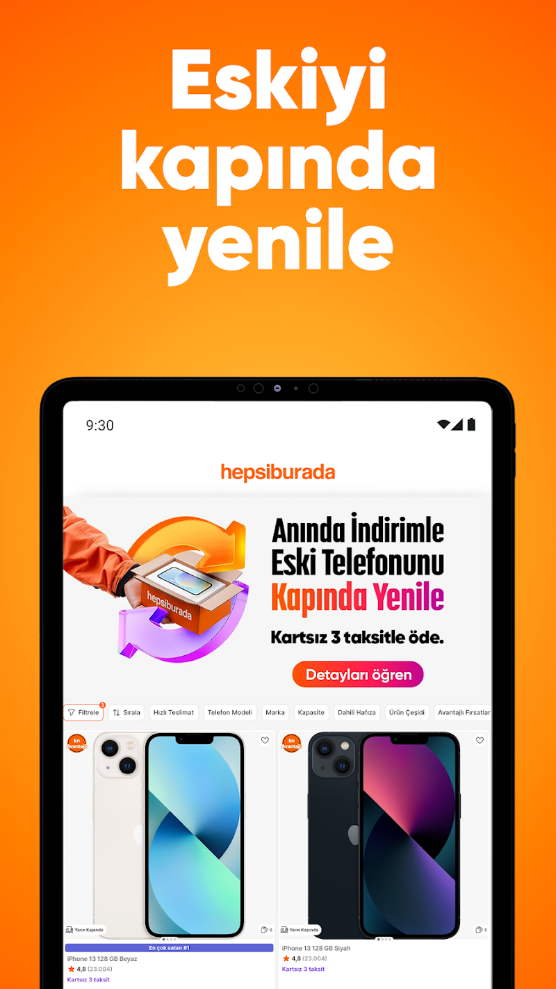 Hepsiburada: Online Alışveriş sipariş takibi ekranı