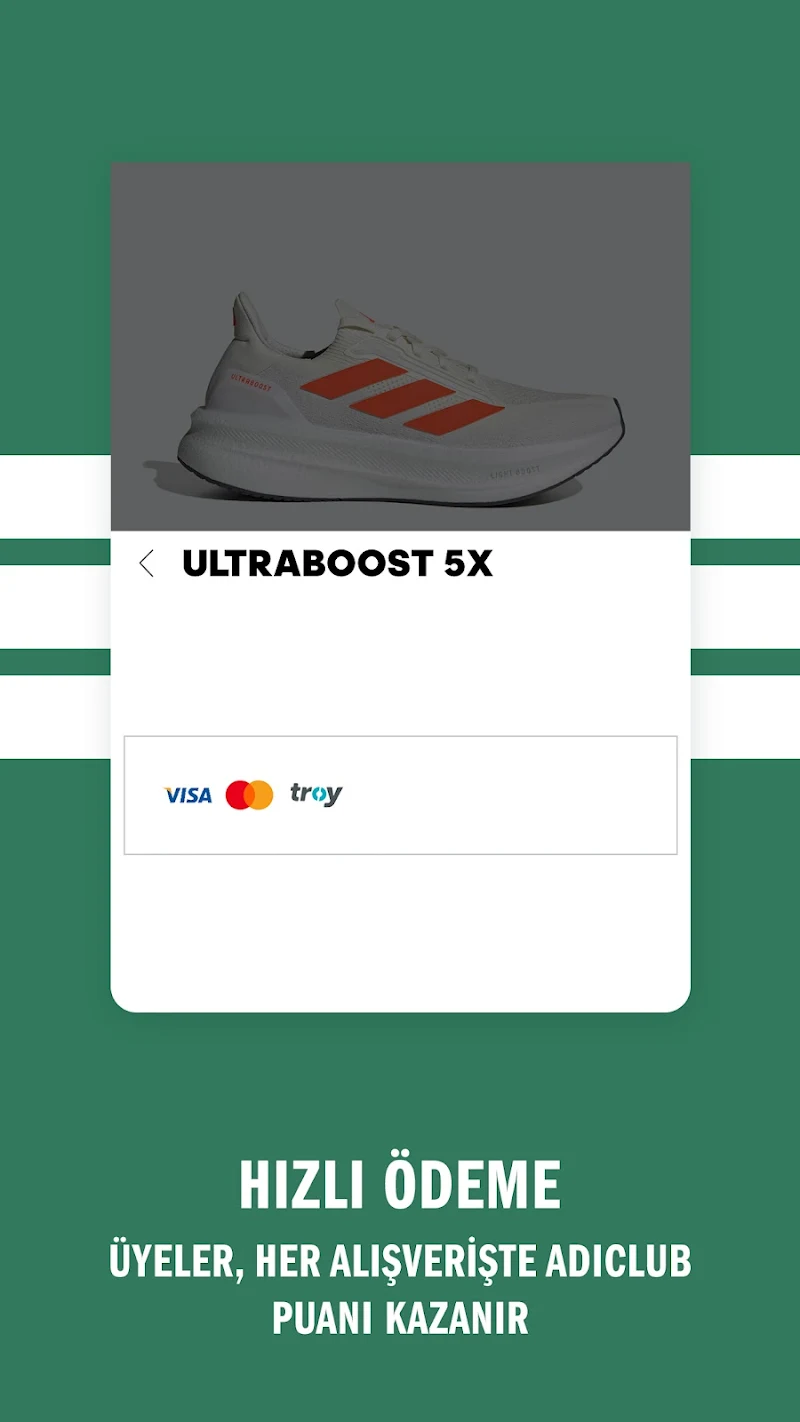 adidas: Ayakkabılar ve Giyim APK güvenli ödeme ekranı