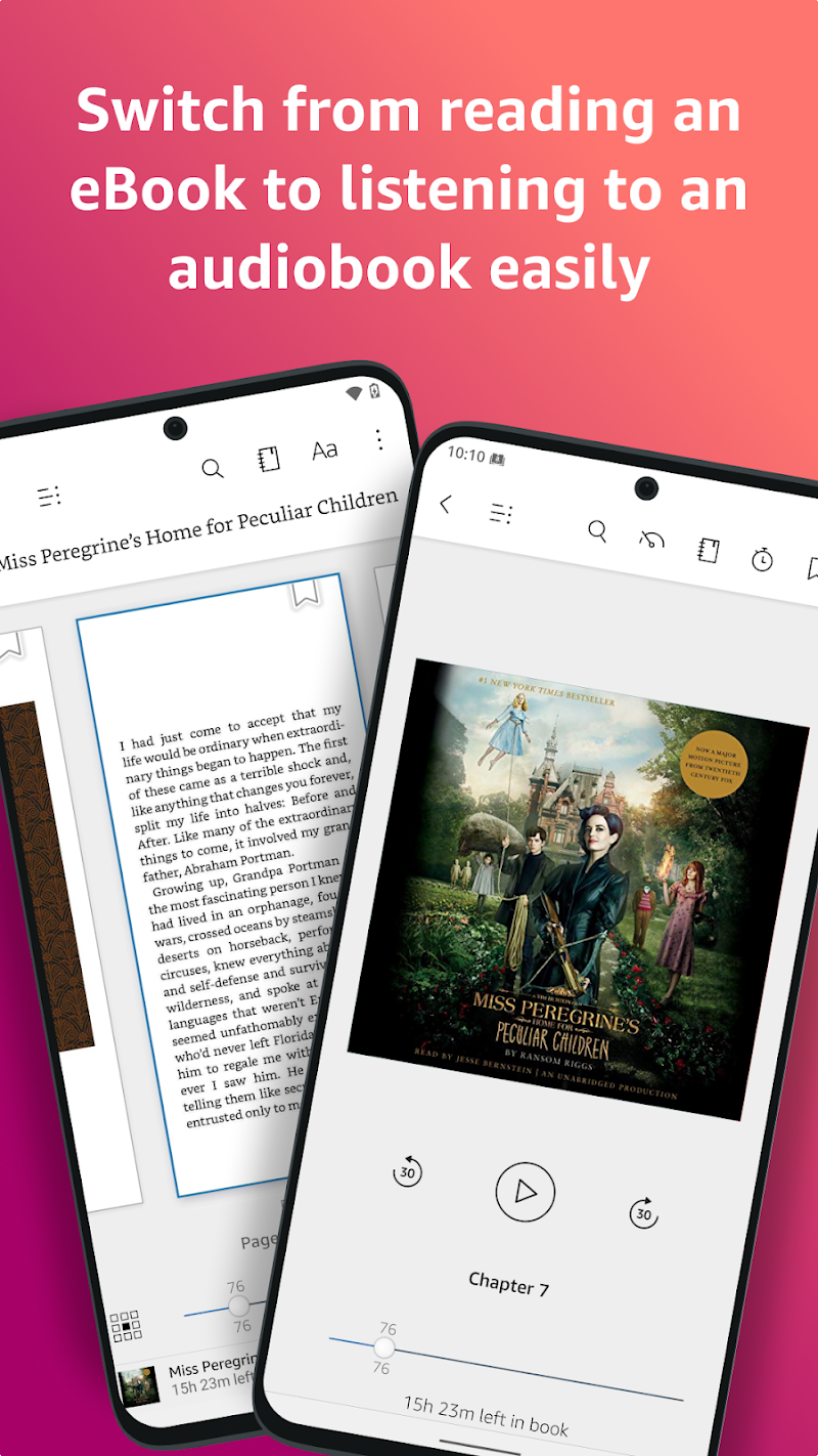 Amazon Kindle: Reading App sesli kitap özelliği