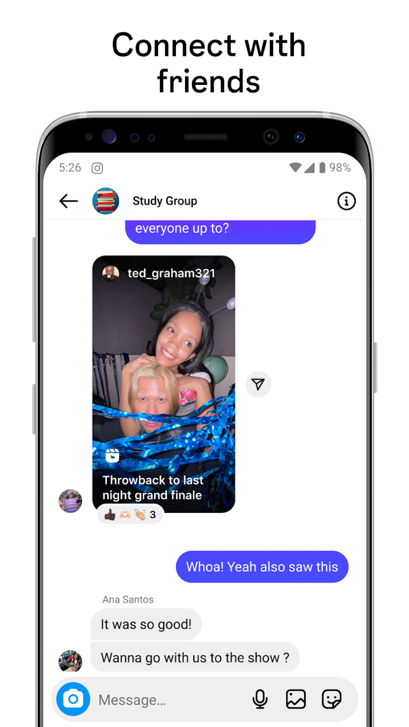 Instagram Lite Android akış ekranı