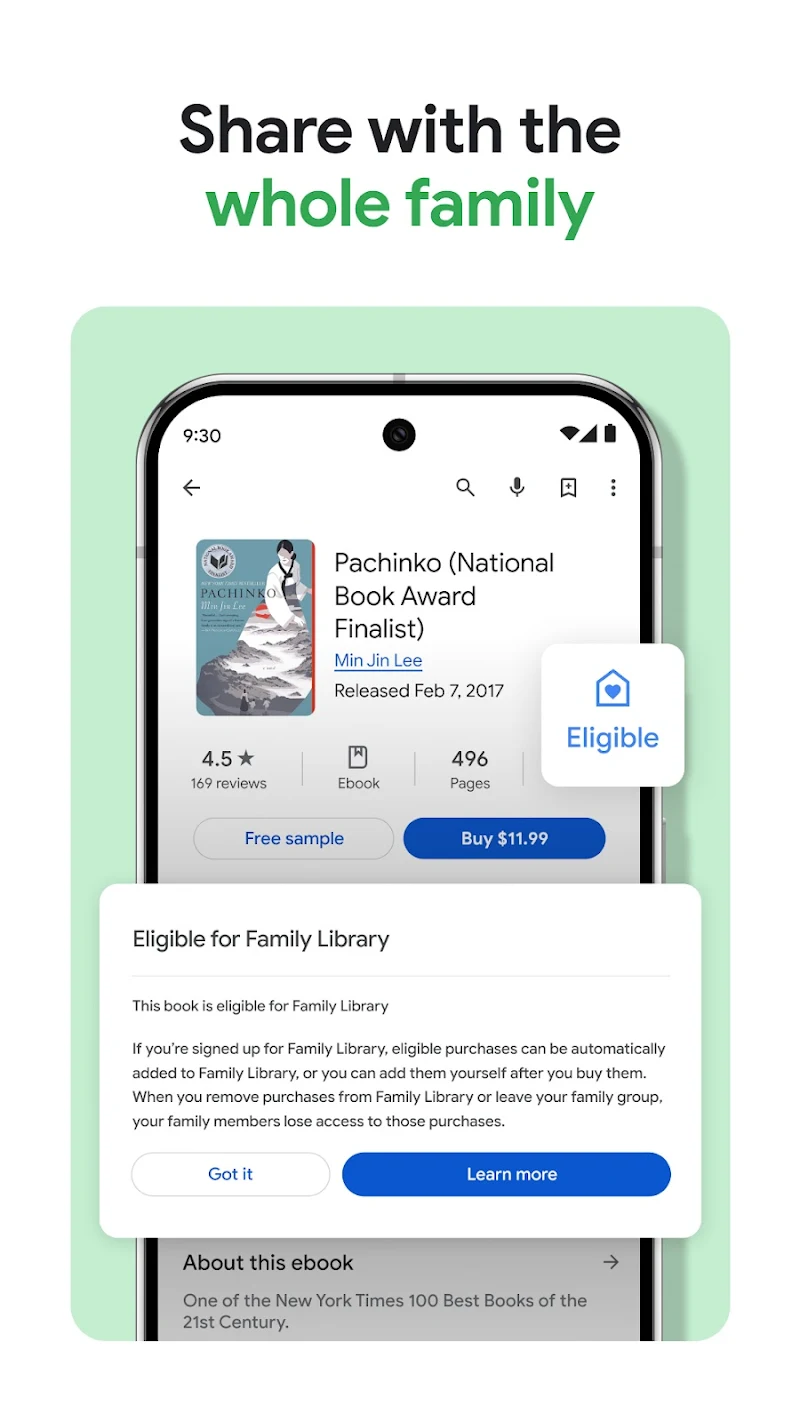 Google Play Kitaplar sesli kitap oynatıcısı