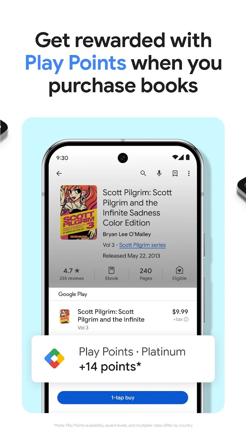Google Play Kitaplar Bubble Zoom özelliği