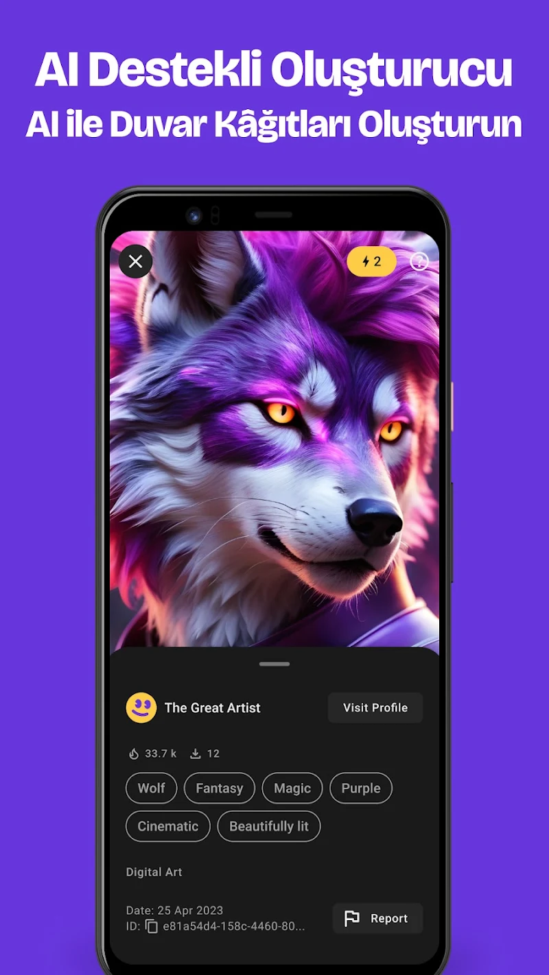 Zedge™ - Duvar Kağıtları APK duvar kağıdı seçme ekranı