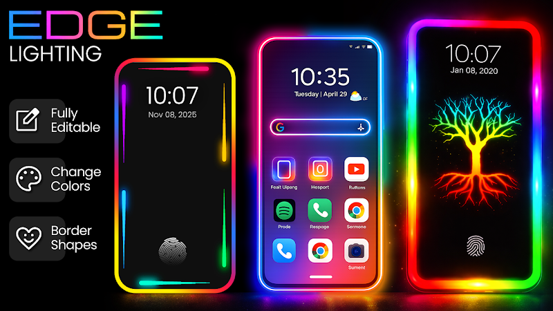 EDGE Lighting -LED Borderlight APK kurulum ekranı