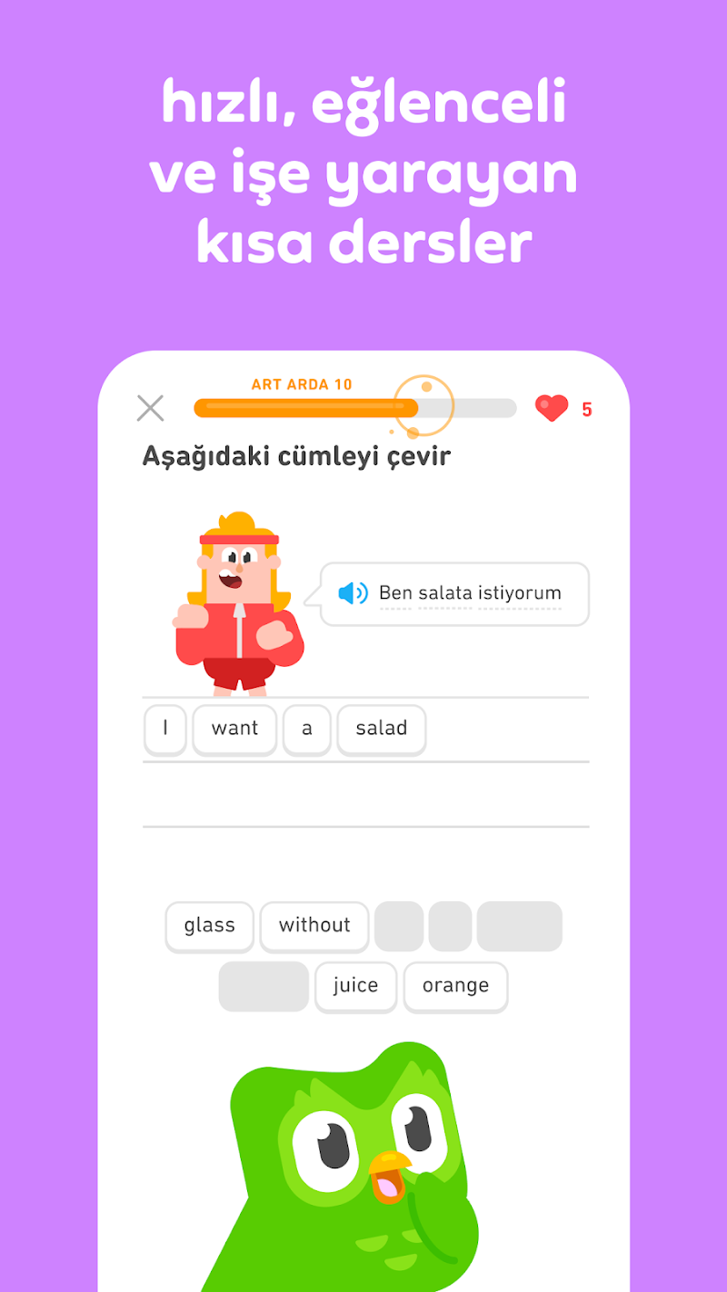 Duolingo ekran görüntüsü 3