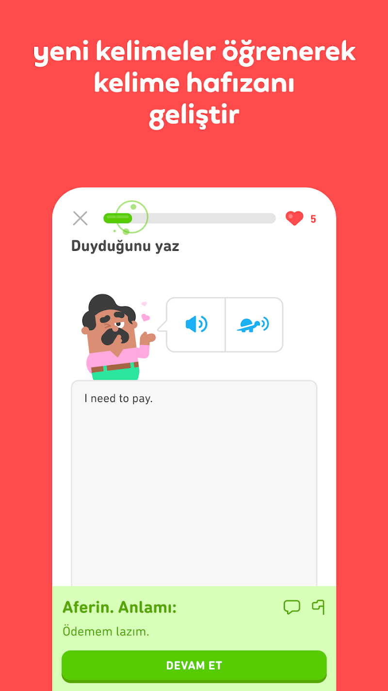 Duolingo ekran görüntüsü 5