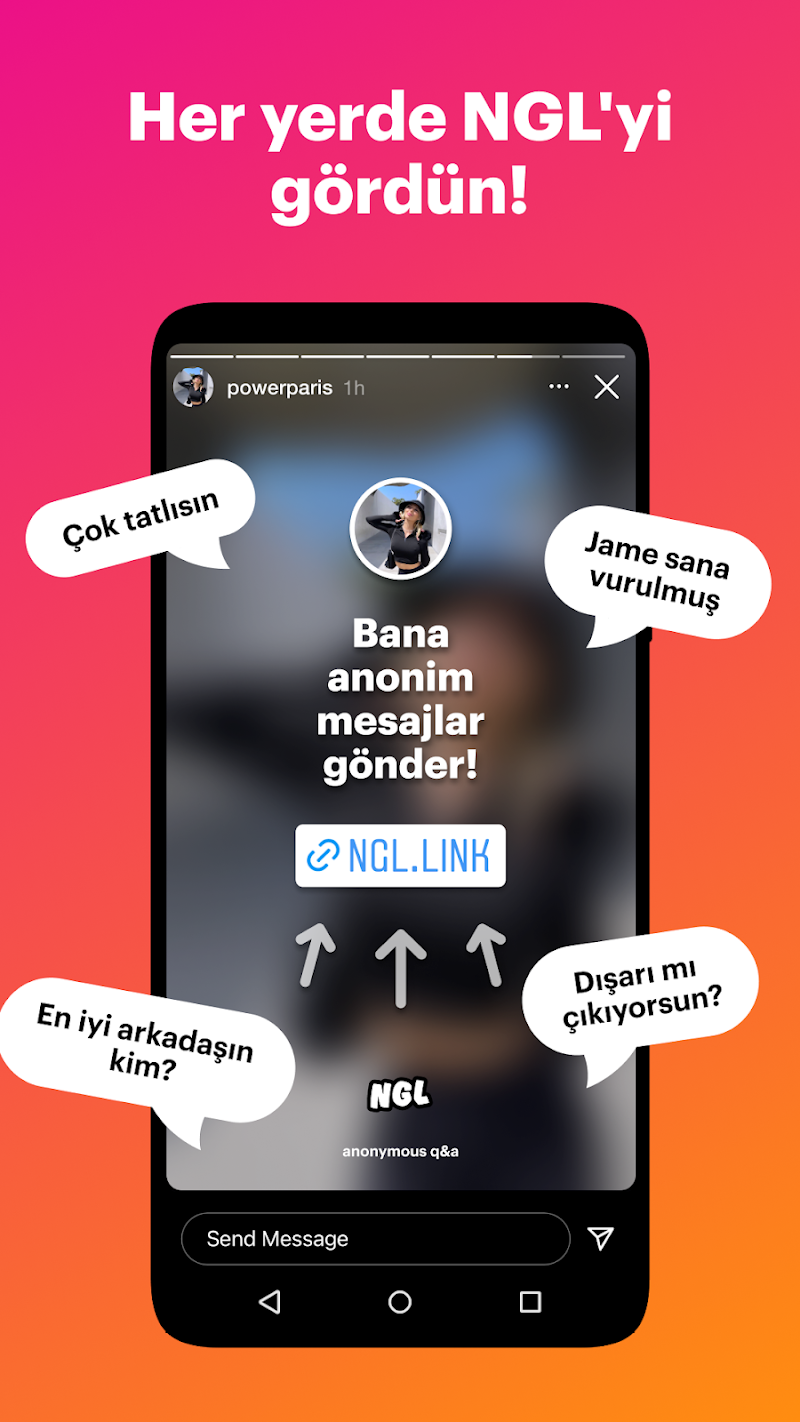 NGL - anonim s&c APK ana ekran görüntüsü