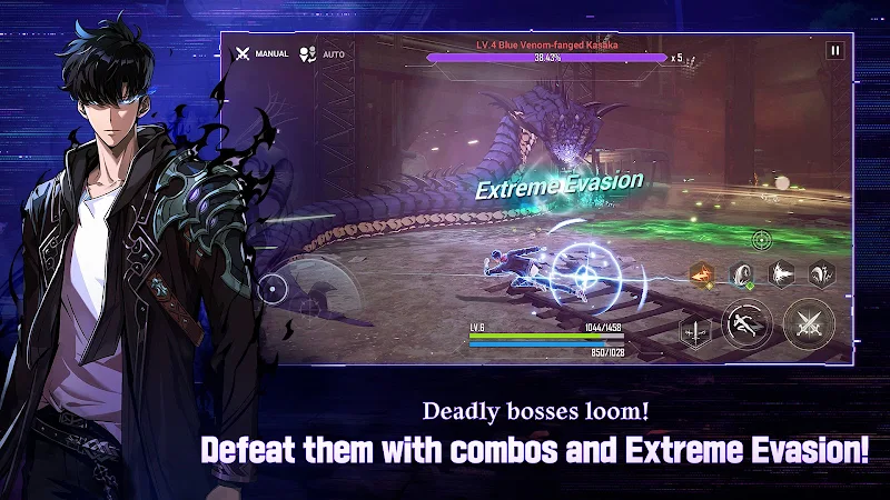 Solo Leveling:Arise savaş sistemi arayüzü